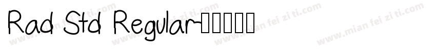 Rad Std Regular字体转换